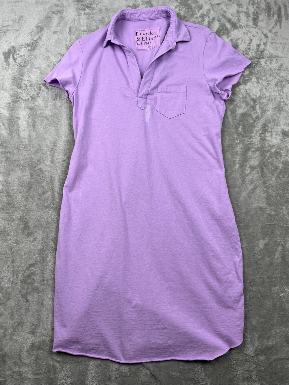 Frank & Eileen M 100% Cotton Lauren Polo Purple Dress‎